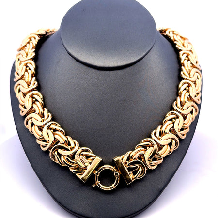 Necklaces Byzantine 19mm 18" 14K