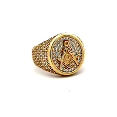 Ring CZ Pavé 11 5mm 14K