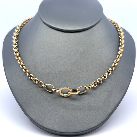 Necklaces Rollo Princess Cut 5mm 18" 10K