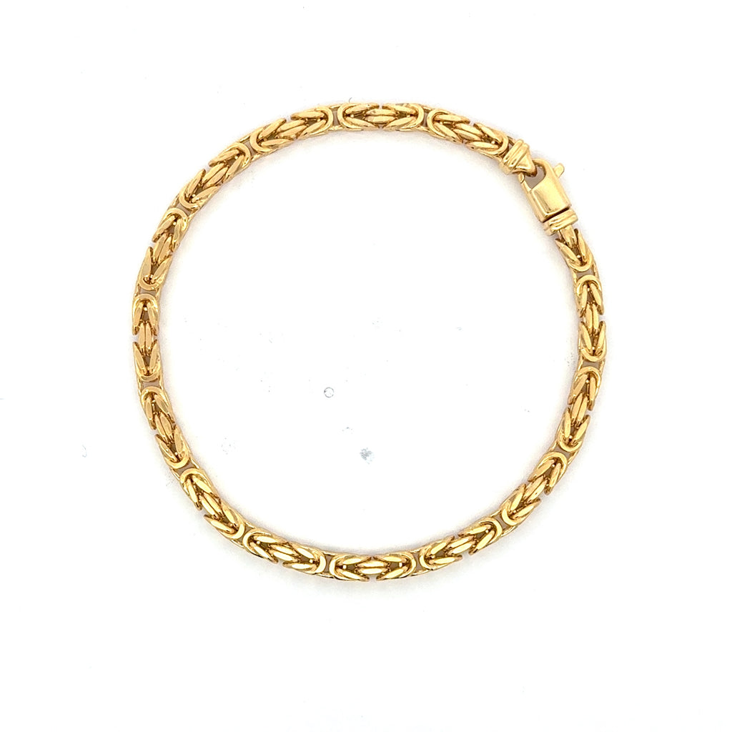 Bracelet Box Byzantine 4mm 8.5" 14K