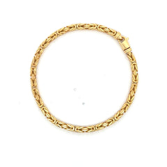 Bracelet Box Byzantine 4mm 8.5" 14K