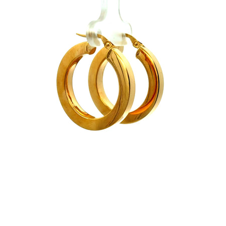 Earrings Plain Hoops 29.5 4mm 10K
