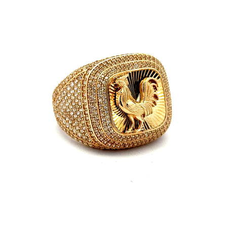 Ring CZ Pavé 10.5 4.5mm 10K