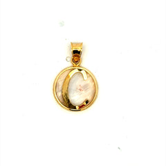 Pendant Mother-of-Pearl Initial 22 10K