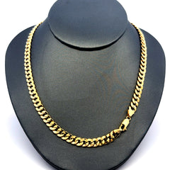 Chain Hollow Curb Link 6mm 20" 14K