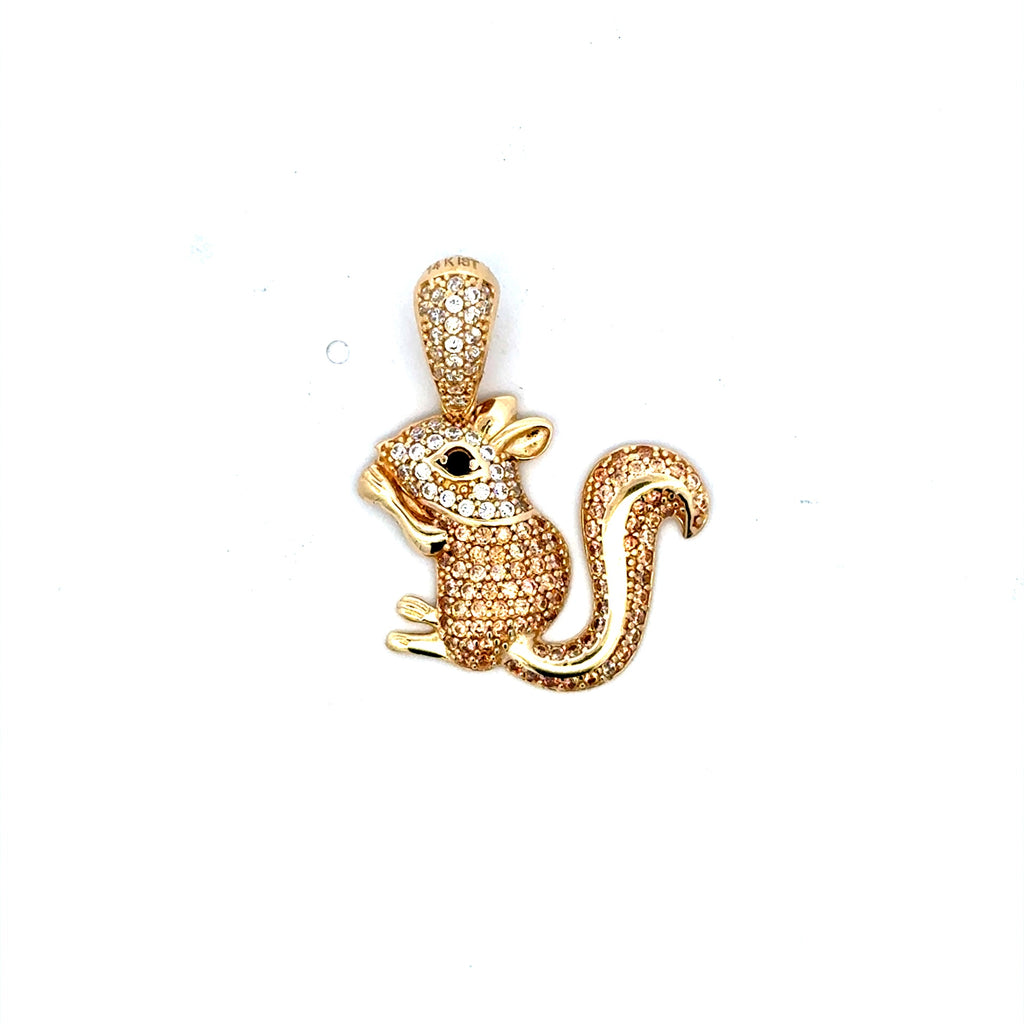 Pendant Squirrel with CZ 30 14K