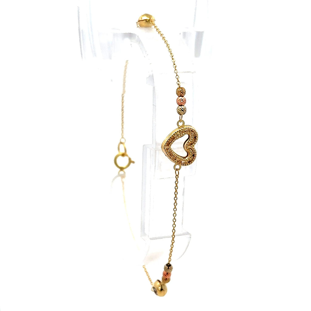 Bracelet 'So Cute' 9.5mm 7.5" 10K