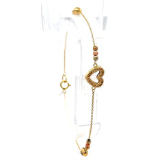 Bracelet 'So Cute' 9.5mm 7.5" 10K