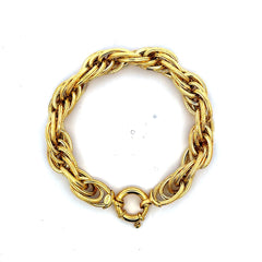 Bracelet Big Rope 10mm 7" 14K