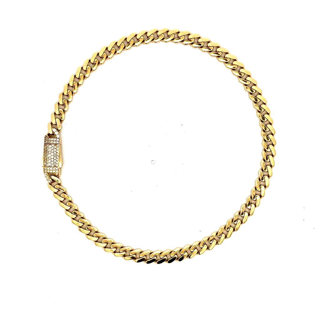 Anklet Monaco 5mm 10" 10K