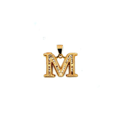 Pendant Uppercase Initial 'M' 23.5 10K