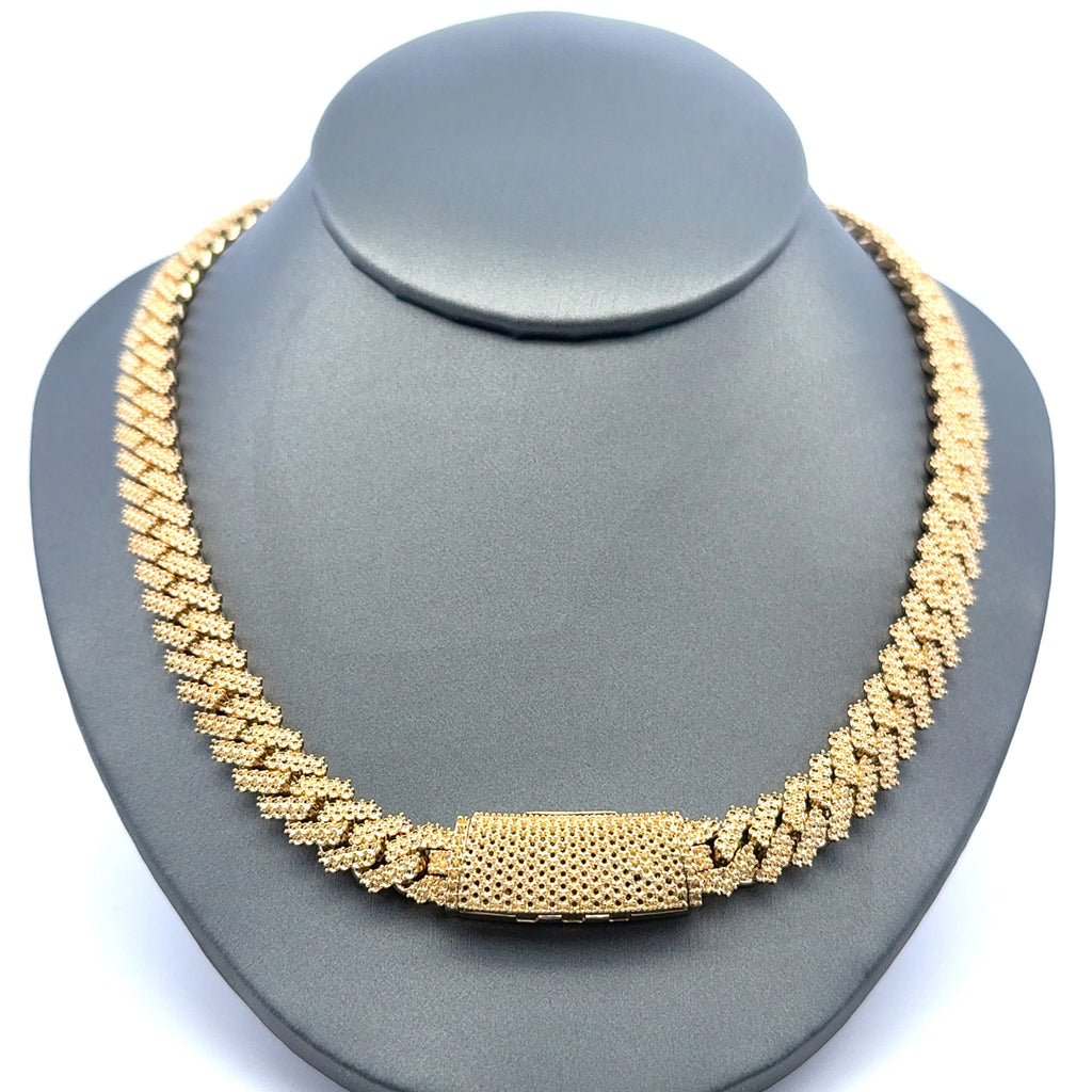 Chain Iced Cuban without Stones 9.5mm 24.5" 10K