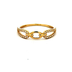 Ring Women's with CZ 7 1mm 10K