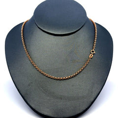 Chain Rollo in Rose Gold 2.5mm 16" 14K