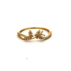 Ring Women's with CZ 7 1mm 10K