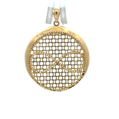Pendant Filigree ‘Eight’ Medallion 34.5 10K