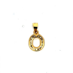 Golden Bull Basic 0.6 g Pendant ’So Cute’ Initial O 20.5 10K