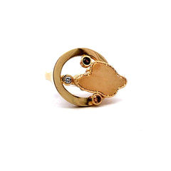 Ring Women’s Shapes & CZ 6.5 2.5mm 14K