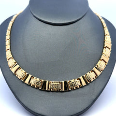 Necklaces Crossed Stampato 9.5mm 18" 10K