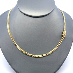 Chain Cuban Link 3mm 16" 14K