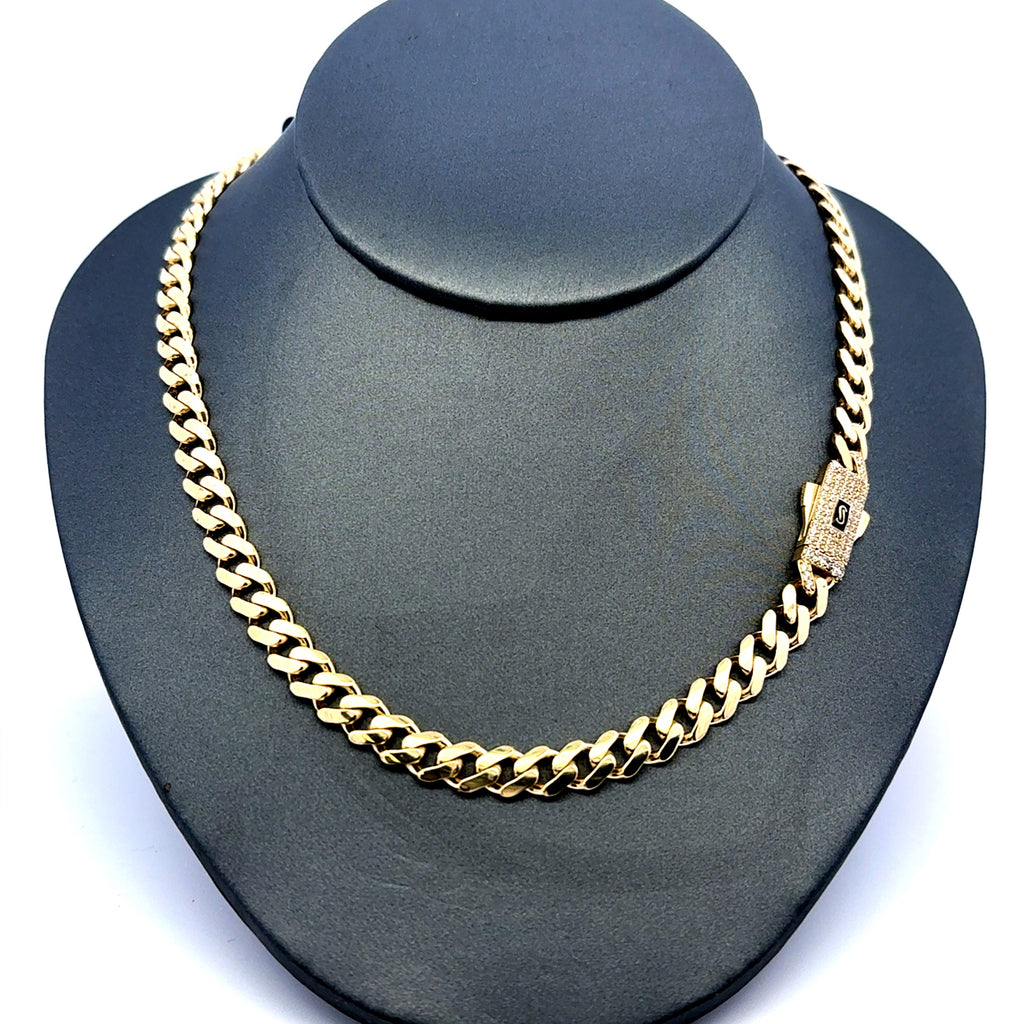 Chain Monaco 6.5mm 18" 10K