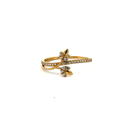 Ring Women's with CZ 7 1mm 10K