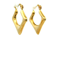 Earrings Fancy Hoops 24.5 3.5mm 10K