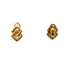 Earrings Omega Lock 16 14mm 10K
