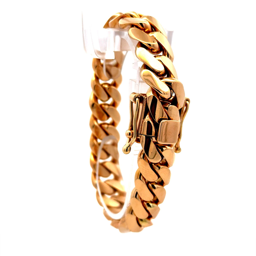 Bracelet Cuban Link 14mm 8" 14K