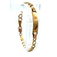 Bracelet ID Curb Link Kids 5mm 6" 10K