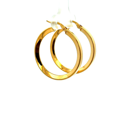 Earrings Plain Hoops 31.5 2.5mm 10K