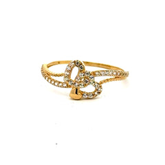 Ring Women's with CZ 7 1mm 10K