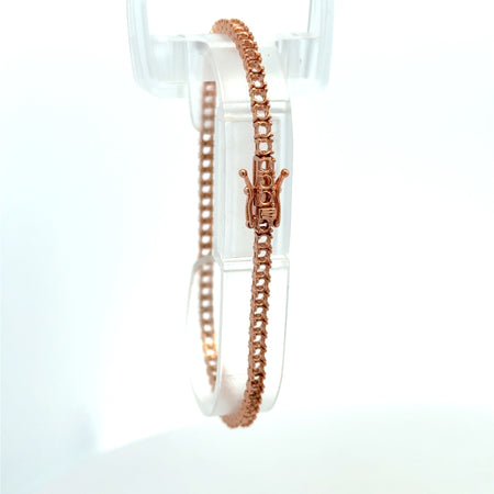 Bracelet Tennis without Stones Rose Gold 3mm 7" 10K