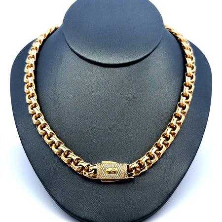 Chain Chino Link 8mm 16" 14K