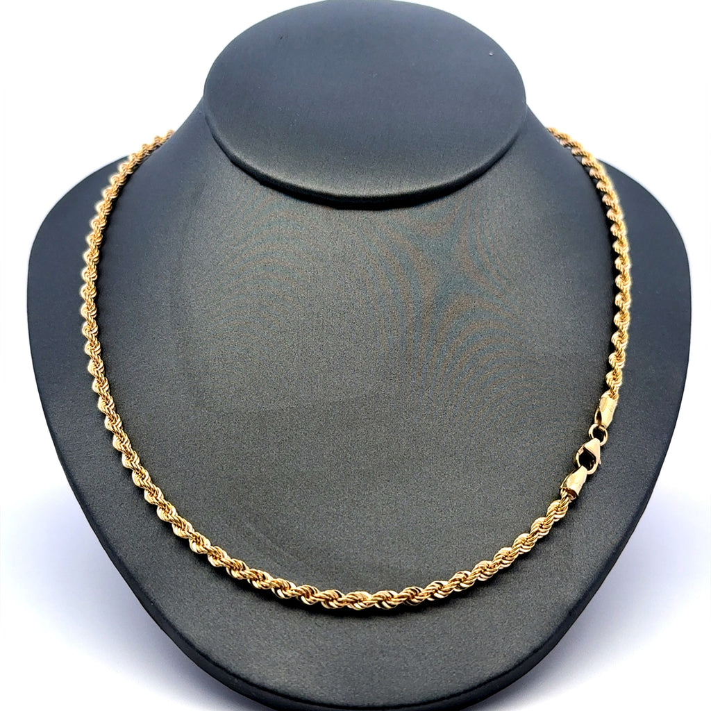 Chain Solid Rope 3mm 18" 14K