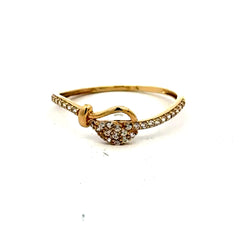 Ring Women's with CZ 7 1mm 10K