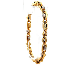 Bracelet Anchor Box Link 6.5mm 8.5" 14K