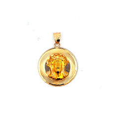 Pendant Jesus Face with Crown of Thorns 32 10K