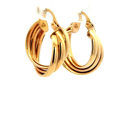 Earrings Fancy Hoops 22.5 7mm 10K
