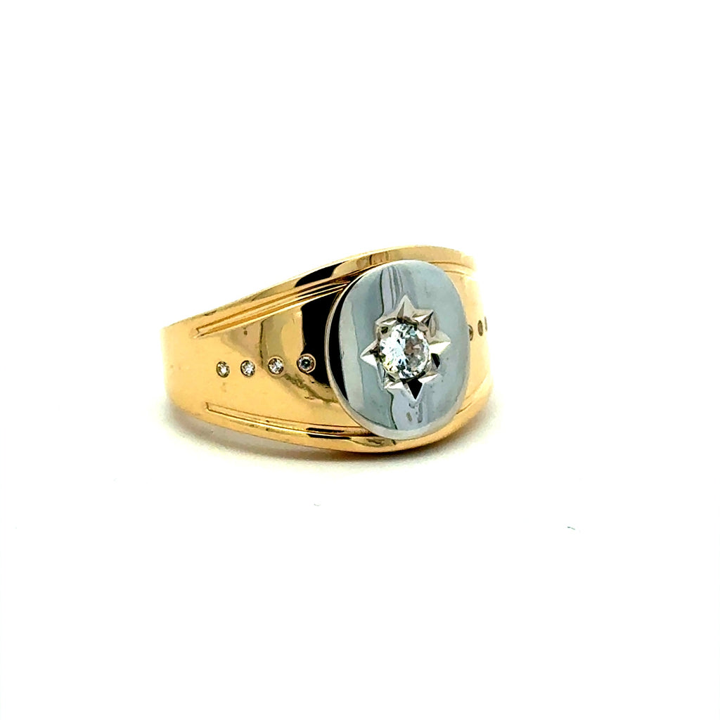 Ring CZ Luxury 11 4mm 14K