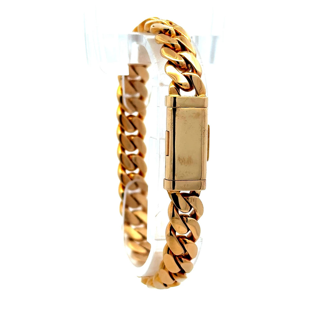 Bracelet Cuban Link with Sleek Lock 8.5mm 8" 10K