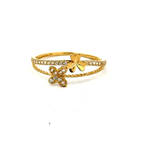 Ring Women's with CZ 7 1mm 10K