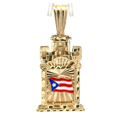 Pendant Puerto Rican Flag 53.5 10K