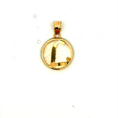 Pendant Mother-of-Pearl Initial 22 10K