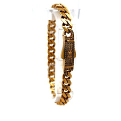 Bracelet Monaco 7mm 8" 14K