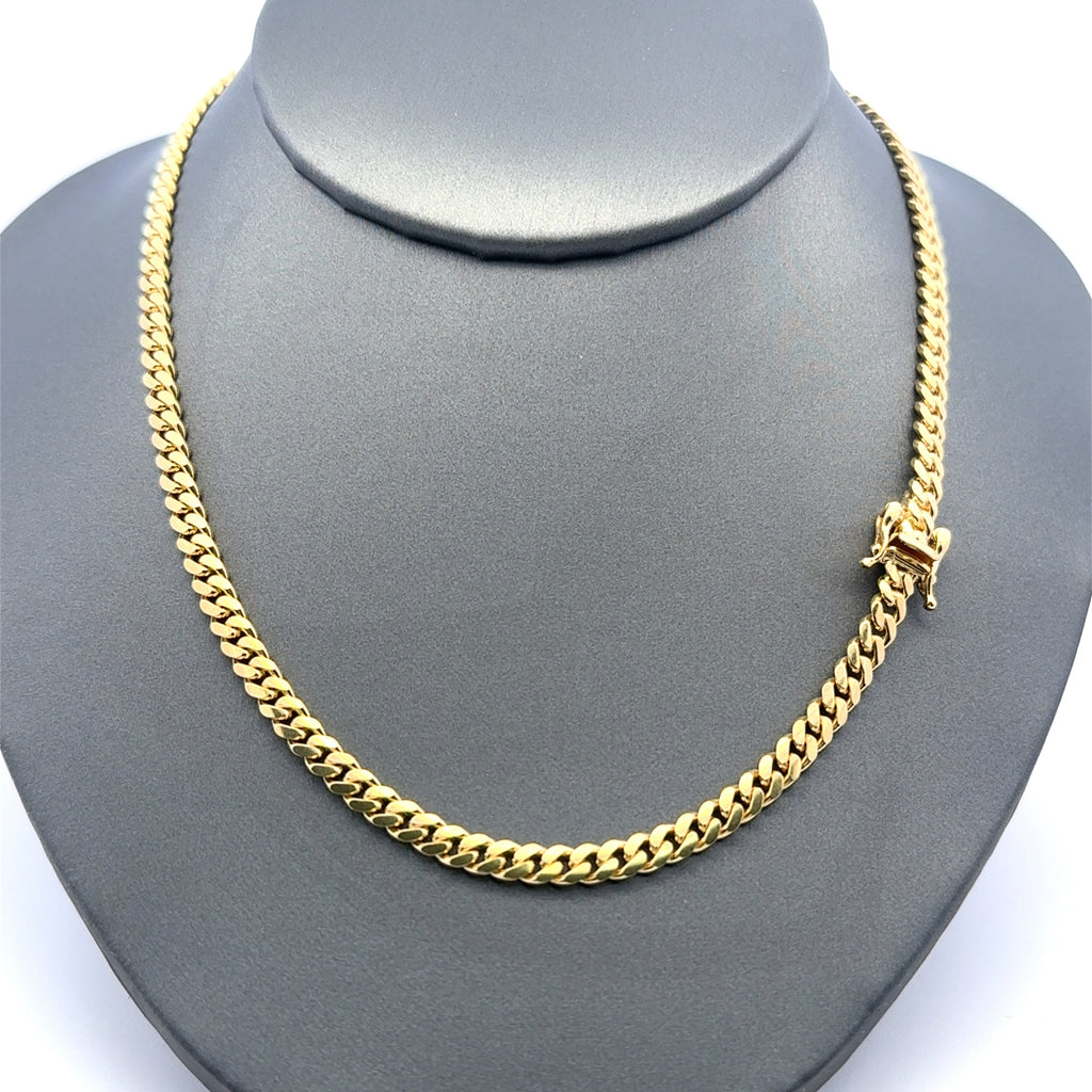 Chain Cuban Link 4mm 16" 14K