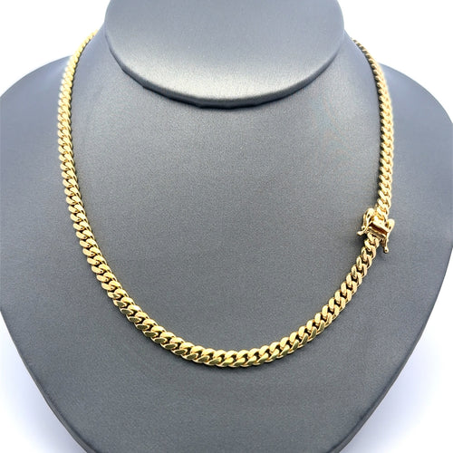 Chain Cuban Link 4mm 18" 14K