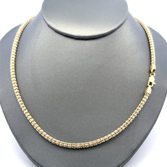 Chain Iced 3mm 18" 14K