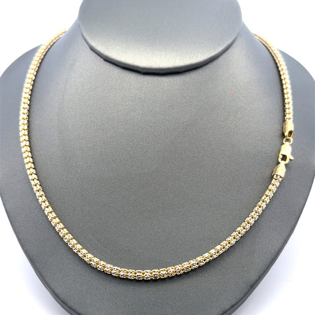 Chain Iced 3mm 16" 14K