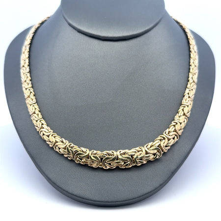 Necklaces Byzantine Princess Cut 10mm 18" 10K